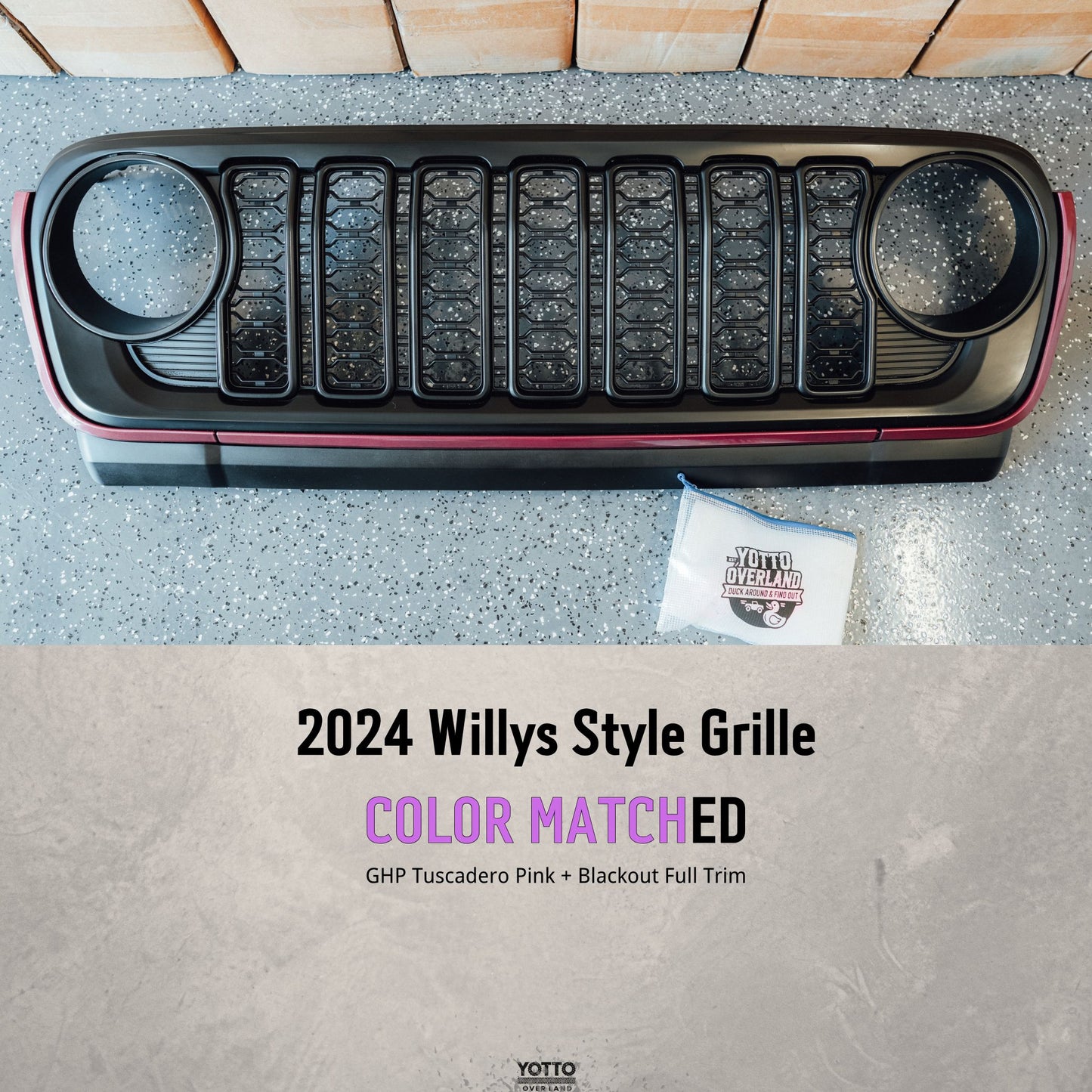 2024 Jeep JL & JT - Willys Grille