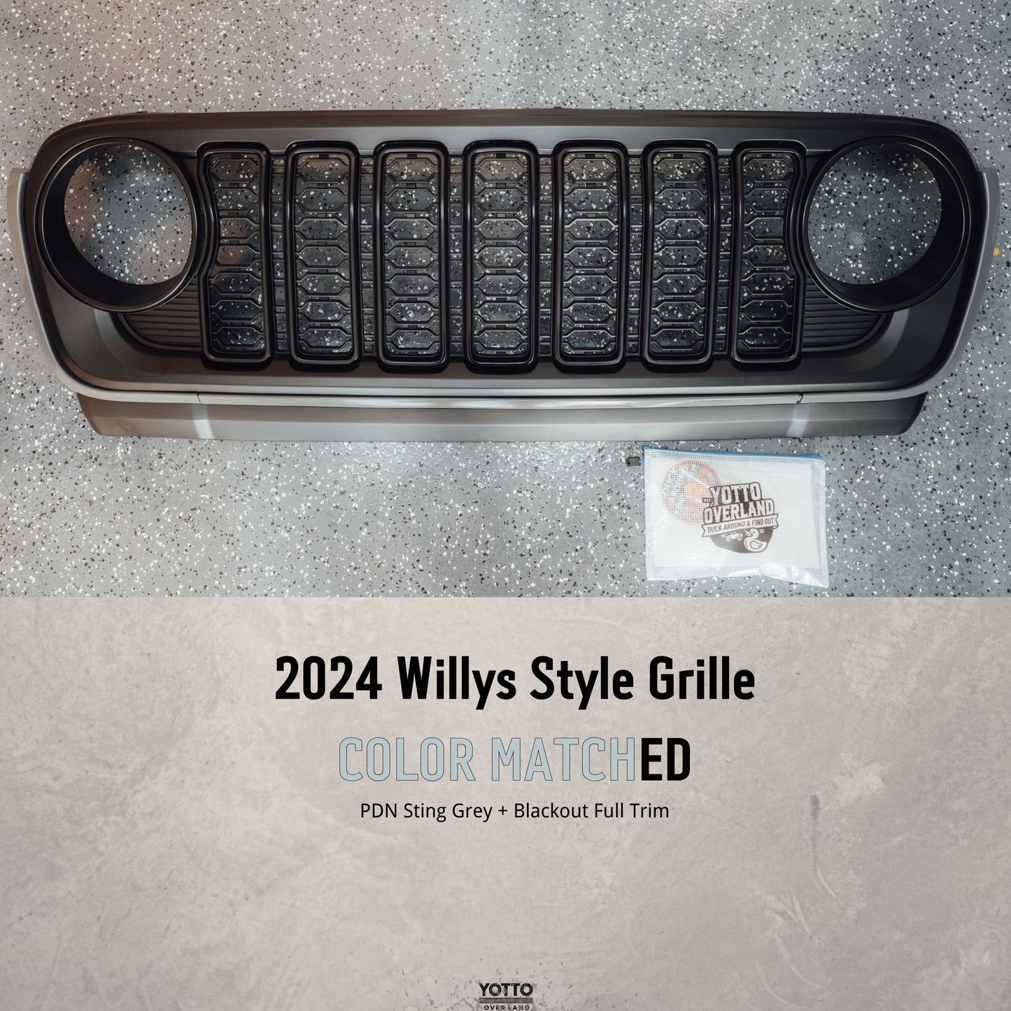 2024 Jeep JL & JT - Willys Grille
