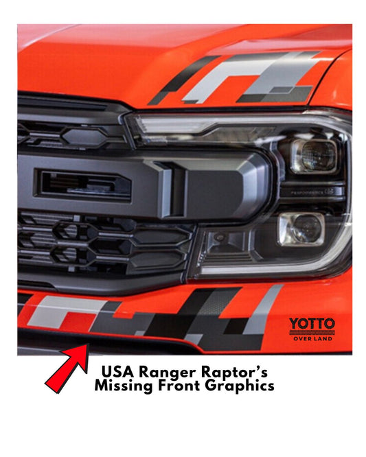 USA Ranger Raptor's Missing Front PPF Graphic