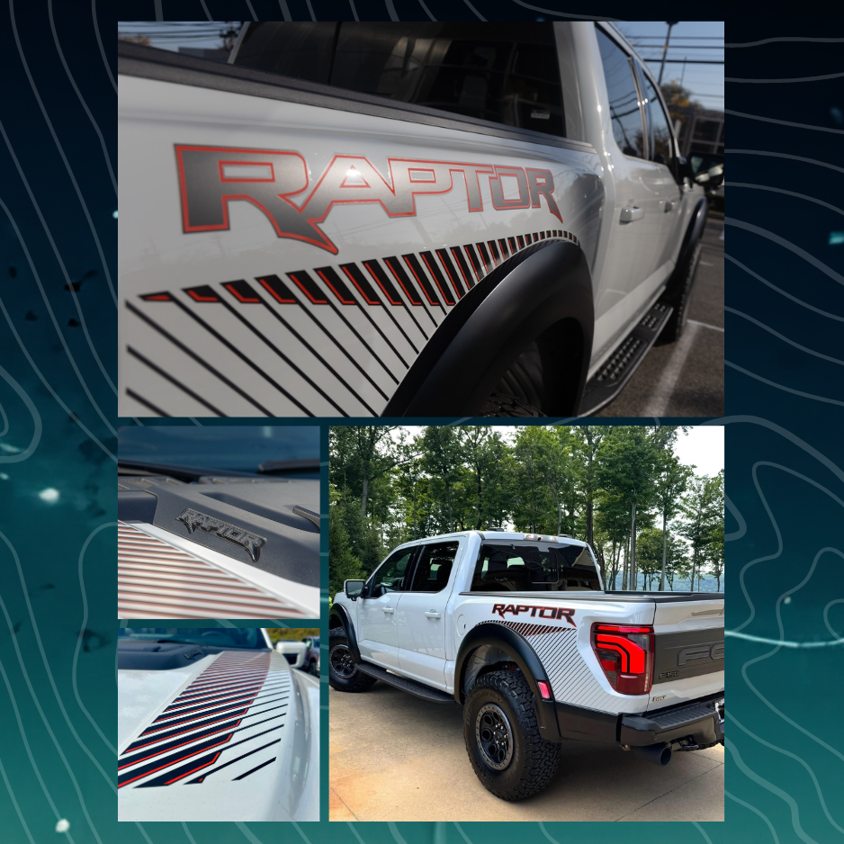 2024 F-150 Raptor Bedside Decal Full Set Fits 21-24