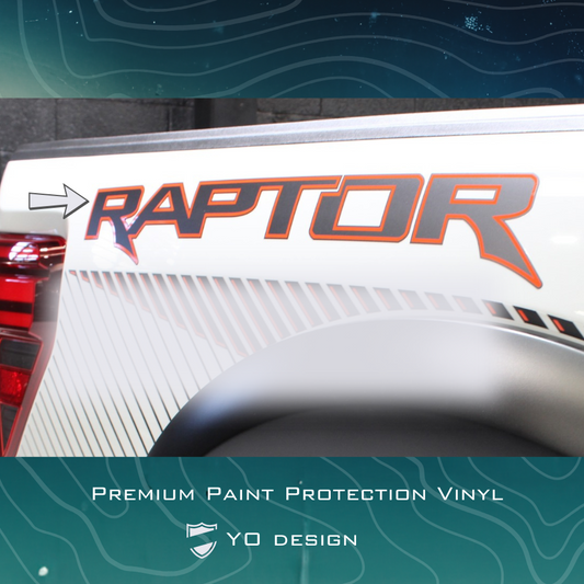 2024 F-150 Raptor Bedside Decal Code Orange Letter Only Fits 21-24