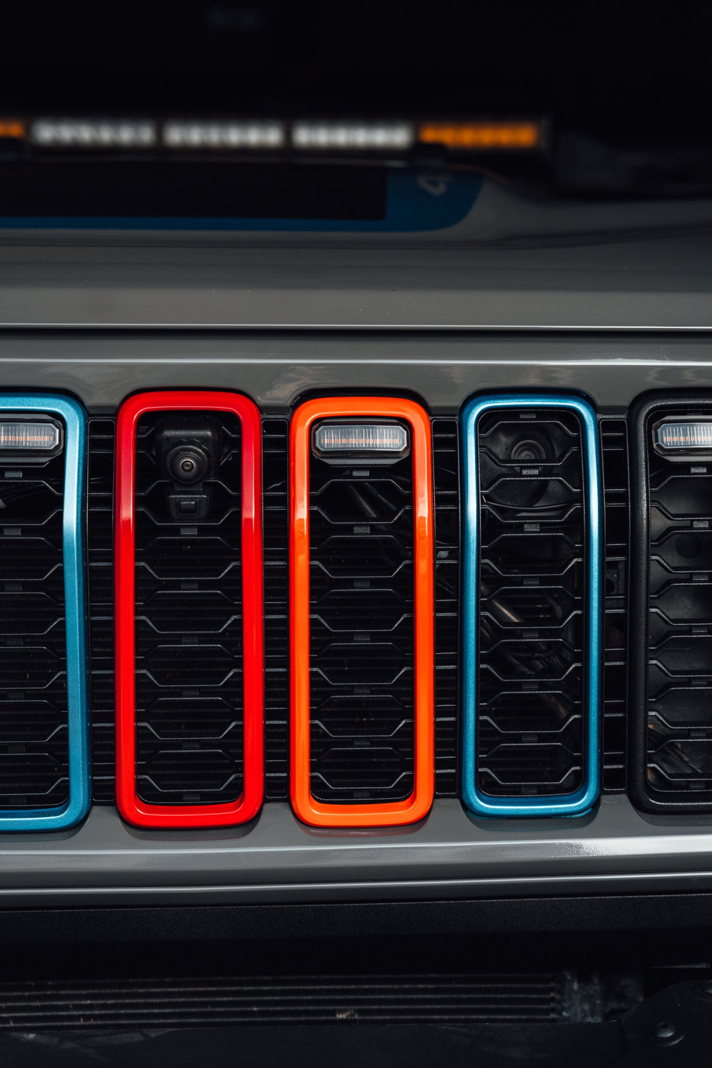 Snap On Slot Cover for 2024 Grille Wrangler JL JT Grille