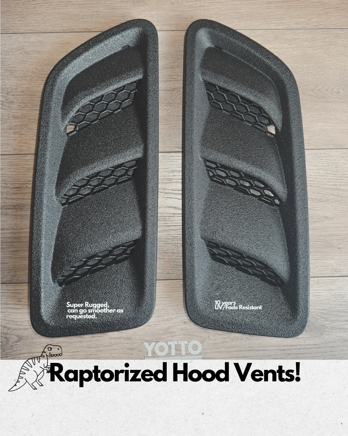 Raptorized OEM Hood Vents for Wrangler JL Gladiator JT
