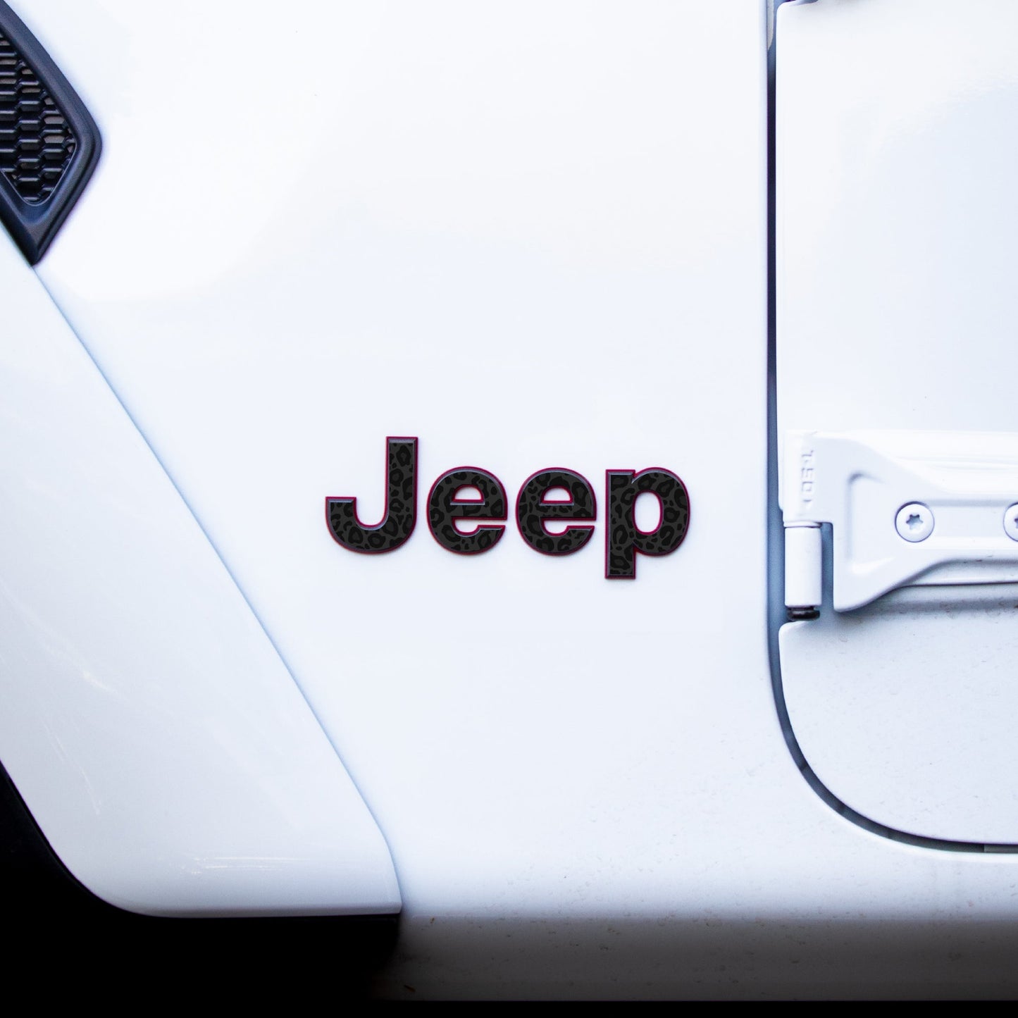 Jeep Emblem Overlay Decals – Animal Print Designs | Fits Wrangler JL, JK, TJ & YJ