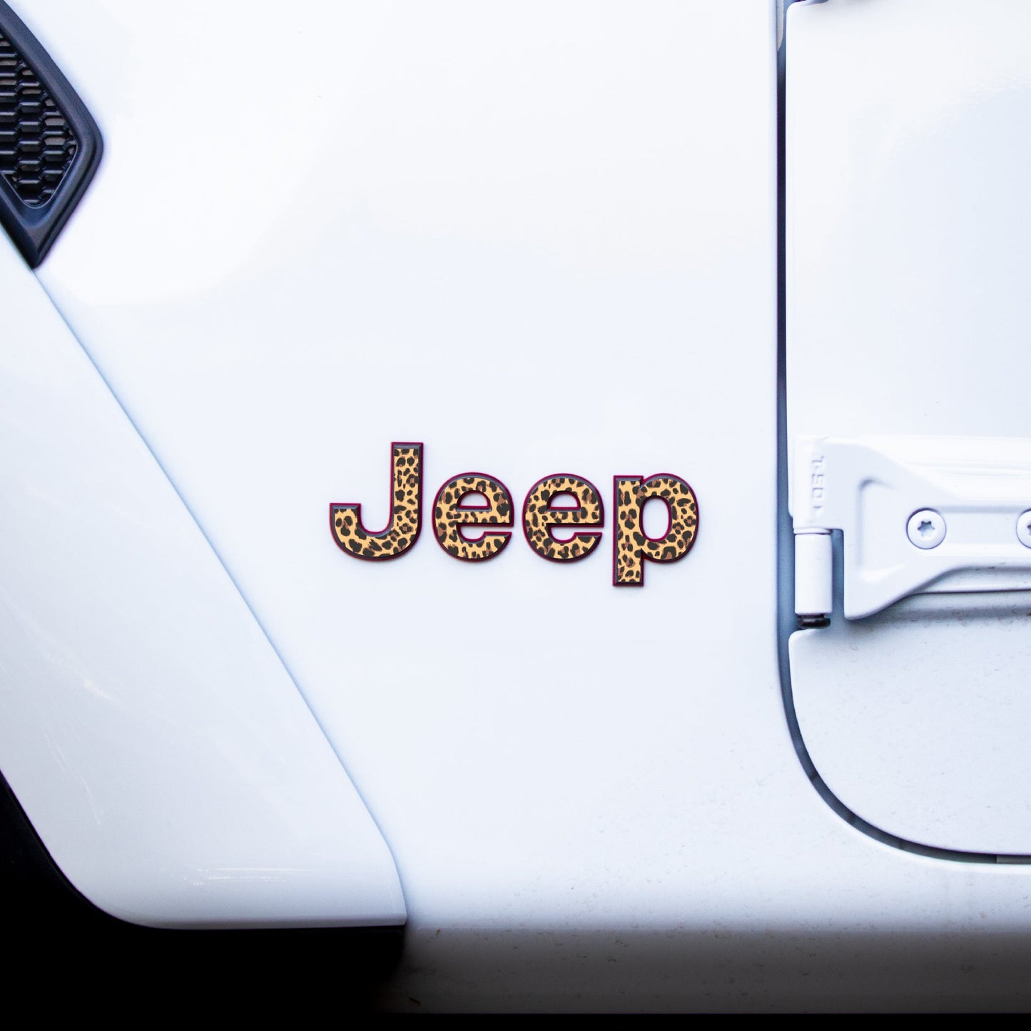Jeep Emblem Overlay Decals – Animal Print Designs | Fits Wrangler JL, JK, TJ & YJ