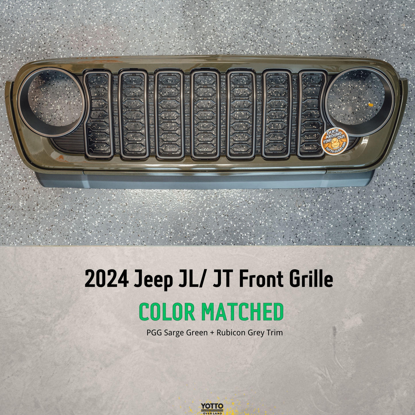 Jeep JL JT 2024 Front Grilles - OEM Color Matched