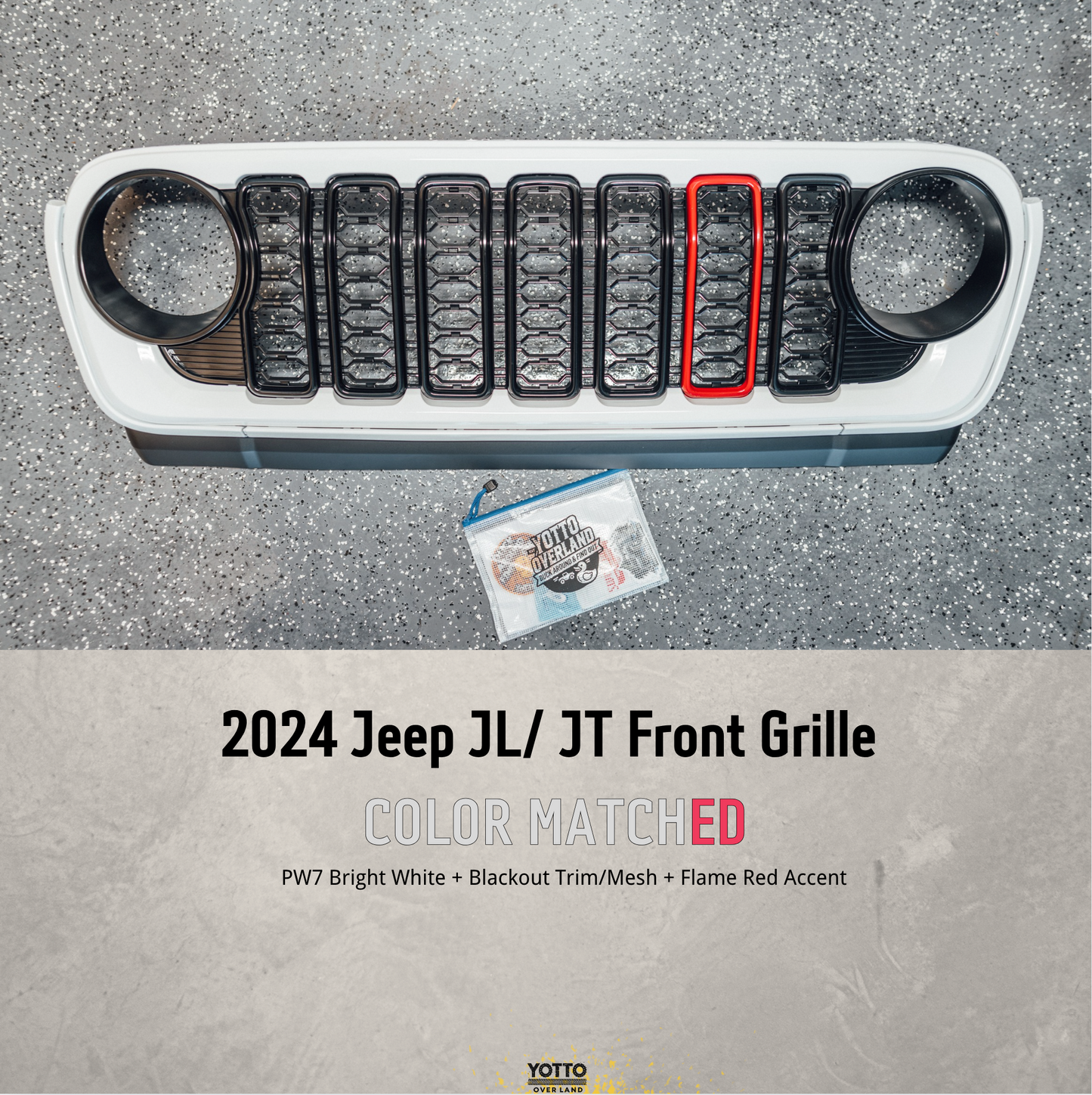 Jeep JL JT 2024 Front Grilles - OEM Color Matched