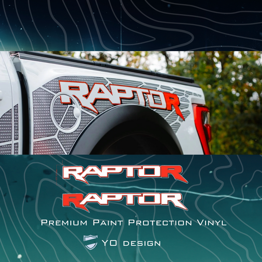 2024 F-150 Raptor R Bedside Decal Set of 2 - LETTER ONLY
