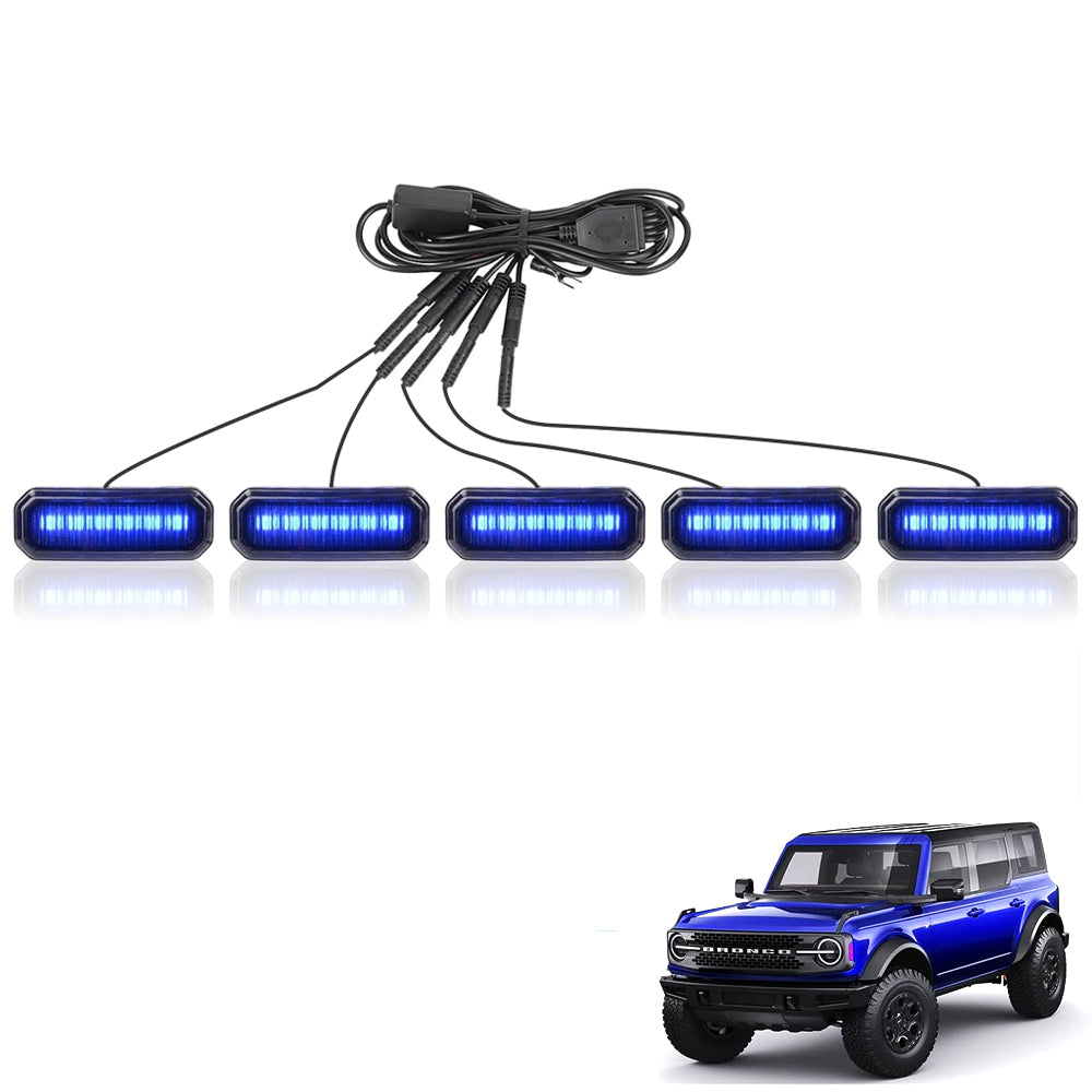 Prerunner Amber/RGB Grille Lights for Ford Bronco 21-25
