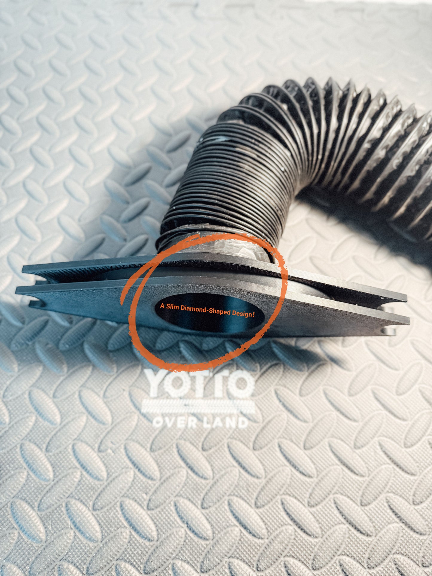 Tent Zipper Vent for Diesel Heater/AC 3" Ducting 3D Printed