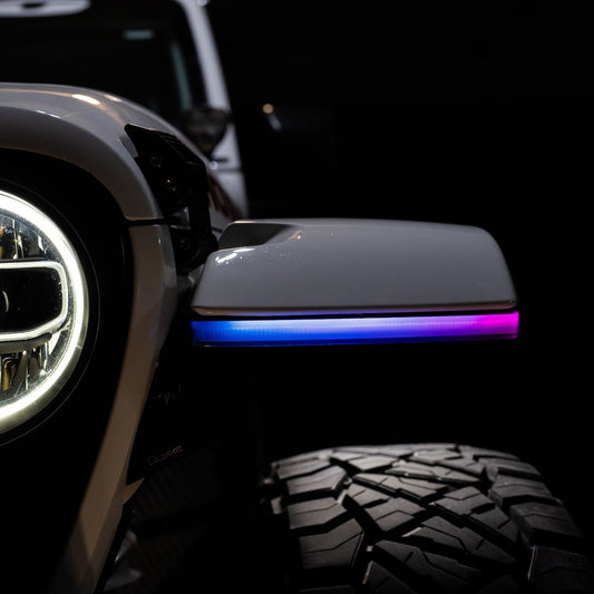Jeep JL/JT RGB/HDX DRL Fender Chop Kit w/Sequential Turns Side Markers