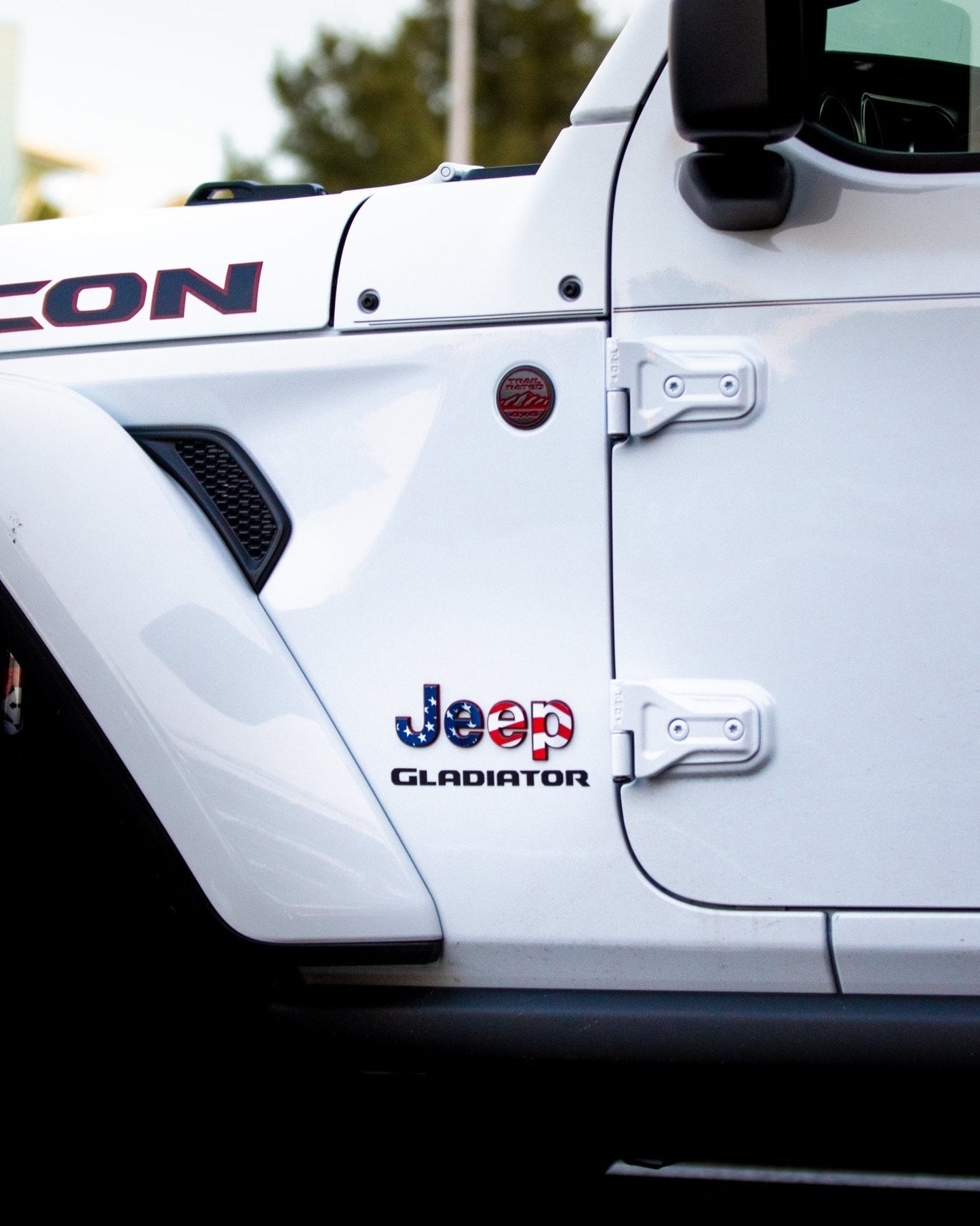Emblem Decal set for Jeep Gladiator | American Flag