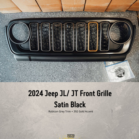 2024 Jeep JL & JT Grille - Satin Black