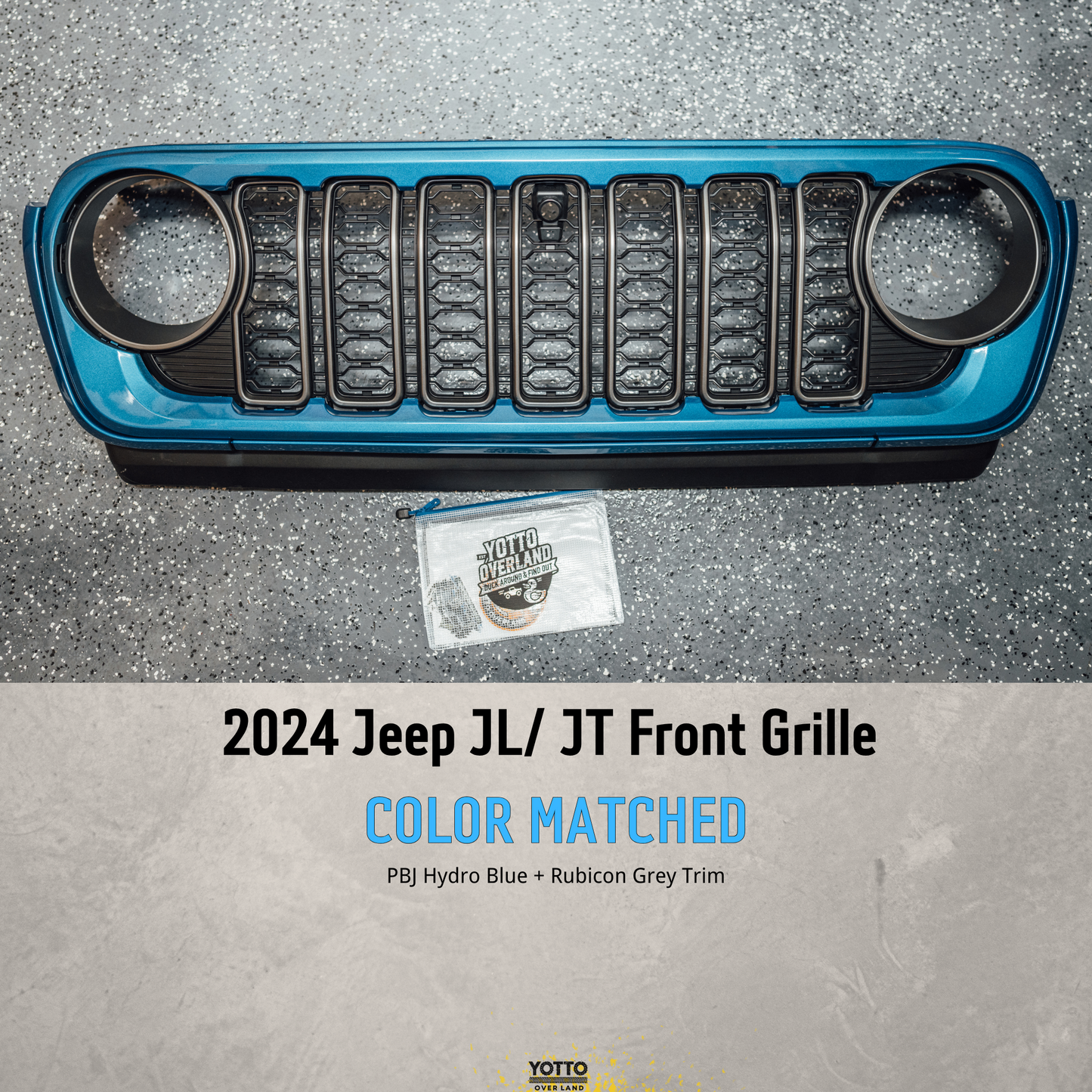 1. Jeep JL JT Grilles - OEM Color Matched for 2024 Models