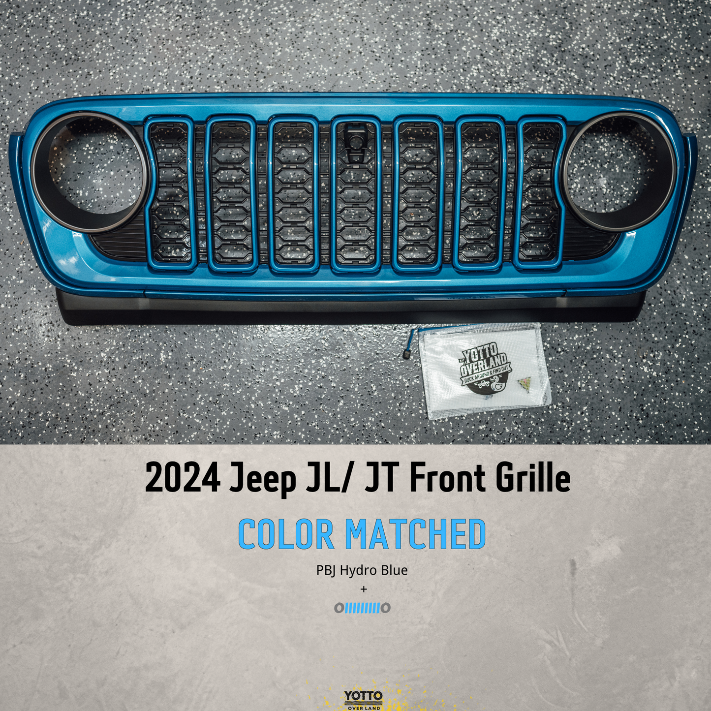 1. Jeep JL JT Grilles - OEM Color Matched for 2024 Models