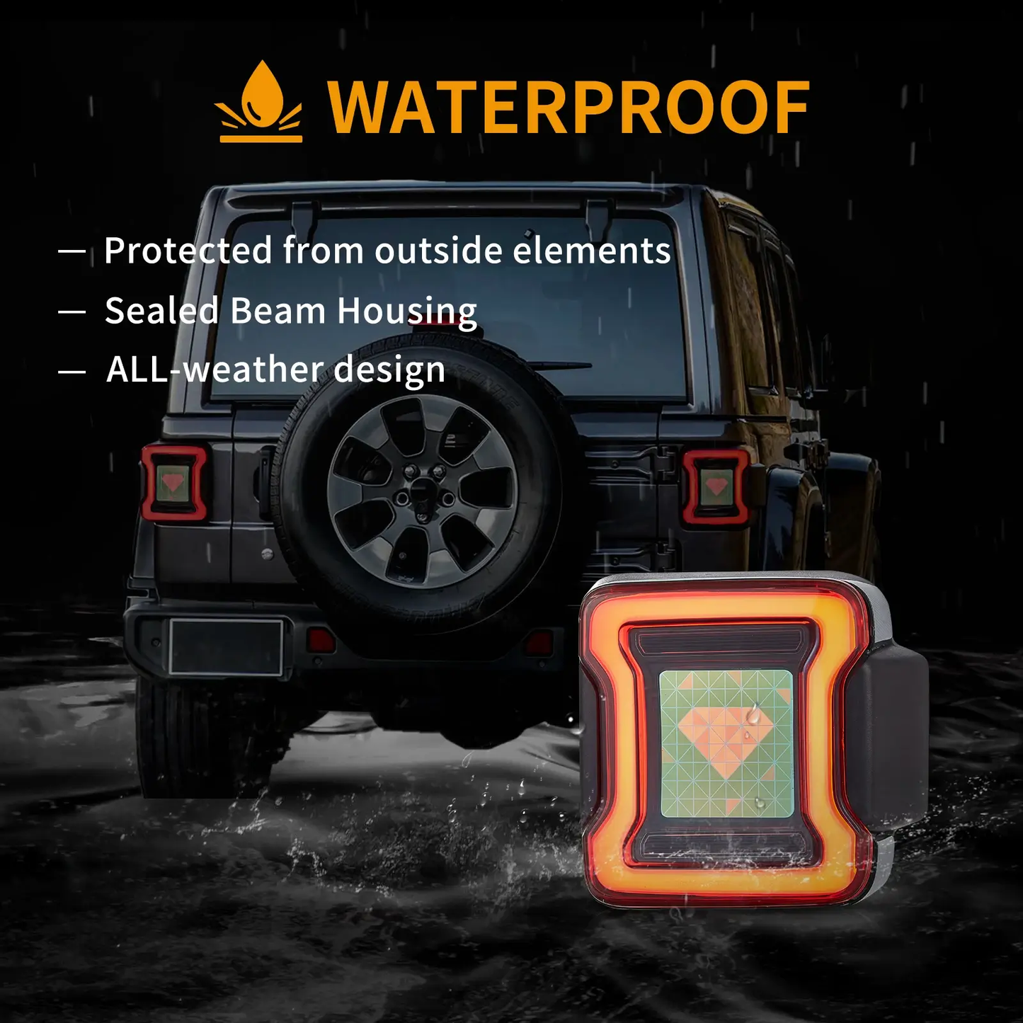 Jeep Wrangler JL FORM OLED Tail Lights With Animation Effects