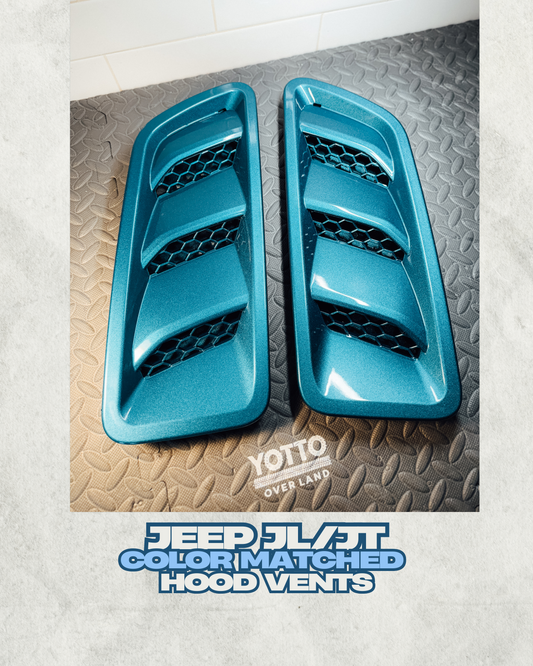 Hood Vents Color Matched for Jeep JL JT Rubicon