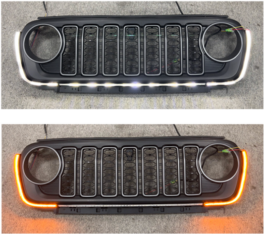 Awakening Sequential LED Grille Surround – Fits 2024 Jeep JL/JT