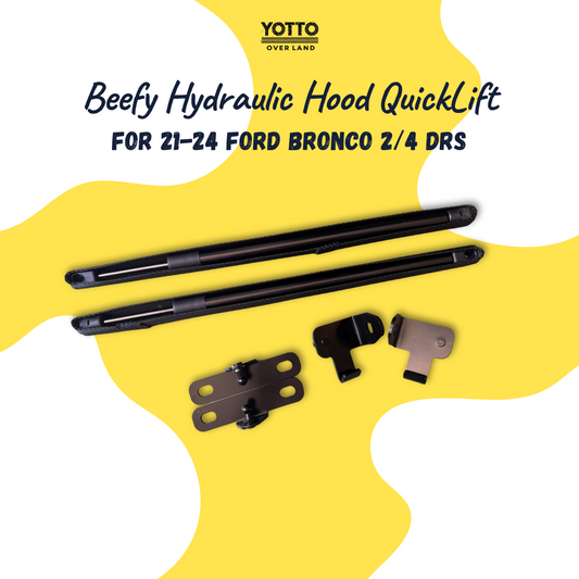 Beefy Hydraulic Hood QuickLift for 21-24 Ford Bronco 2/4 Doors PRE-ORDER