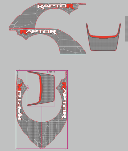 2024 F-150 Raptor R(8) Fully Body PPF Decals