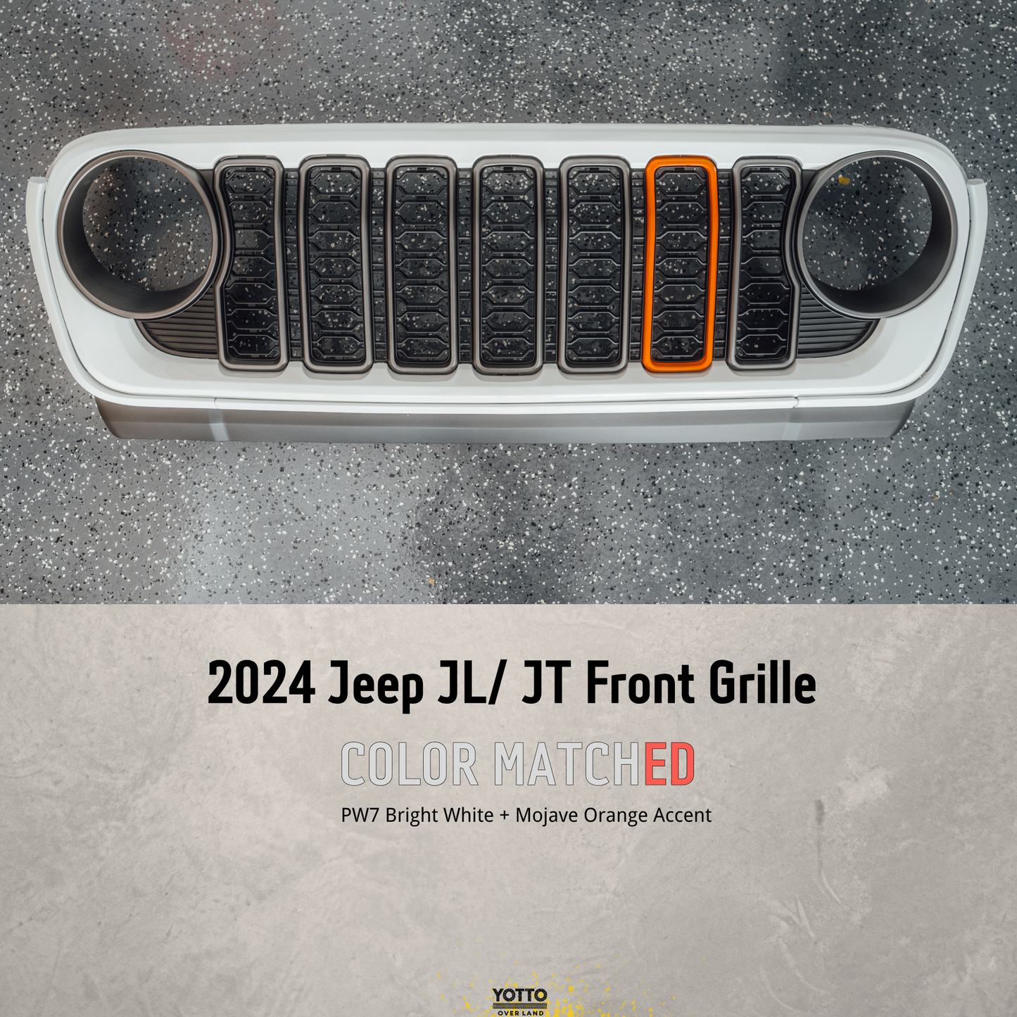 1. Jeep JL JT Grilles - OEM Color Matched for 2024 Models