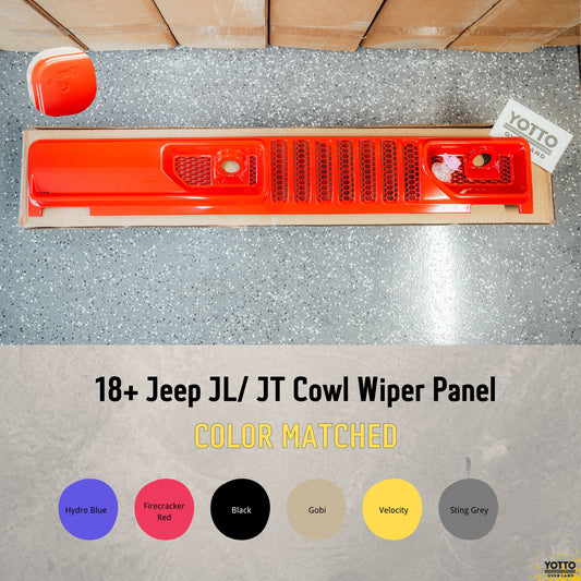 OEM Cowl Wiper Panel Color Matched  JL JT 2018+ Preorder