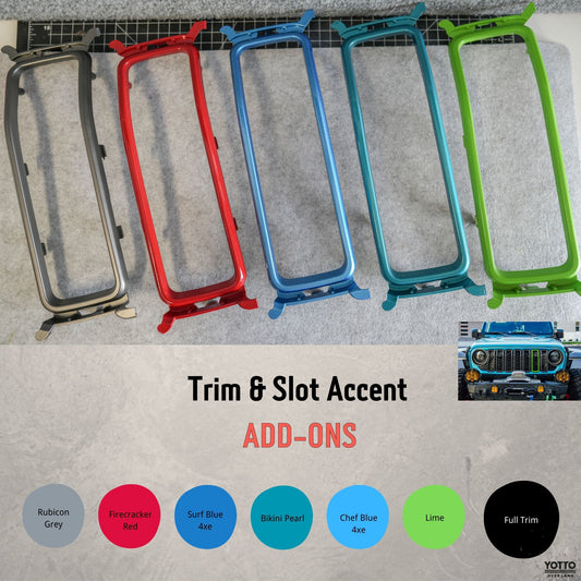 Add-on Trim & Slot Accent for Jeep JL JT