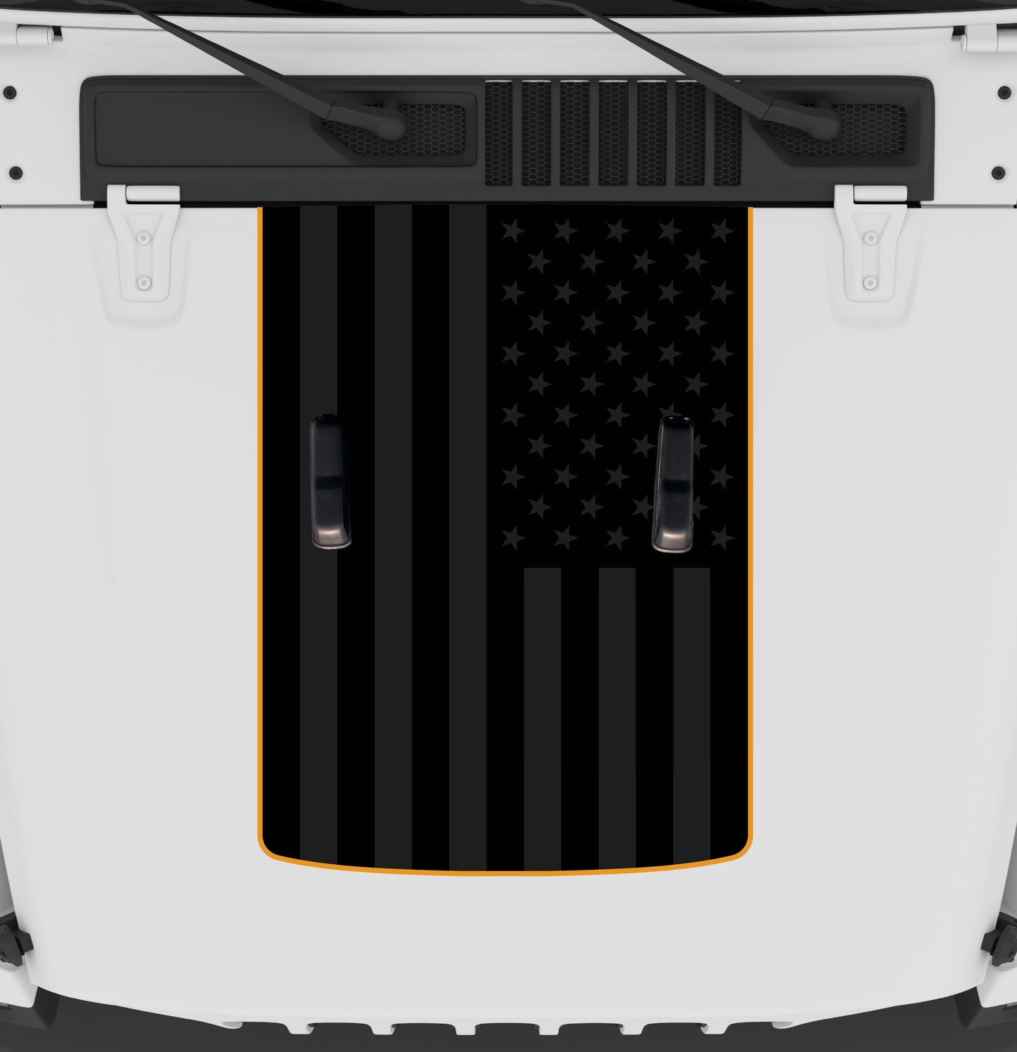 Black Flag Hood Graphic | fits Wrangler JL and Gladiator JT