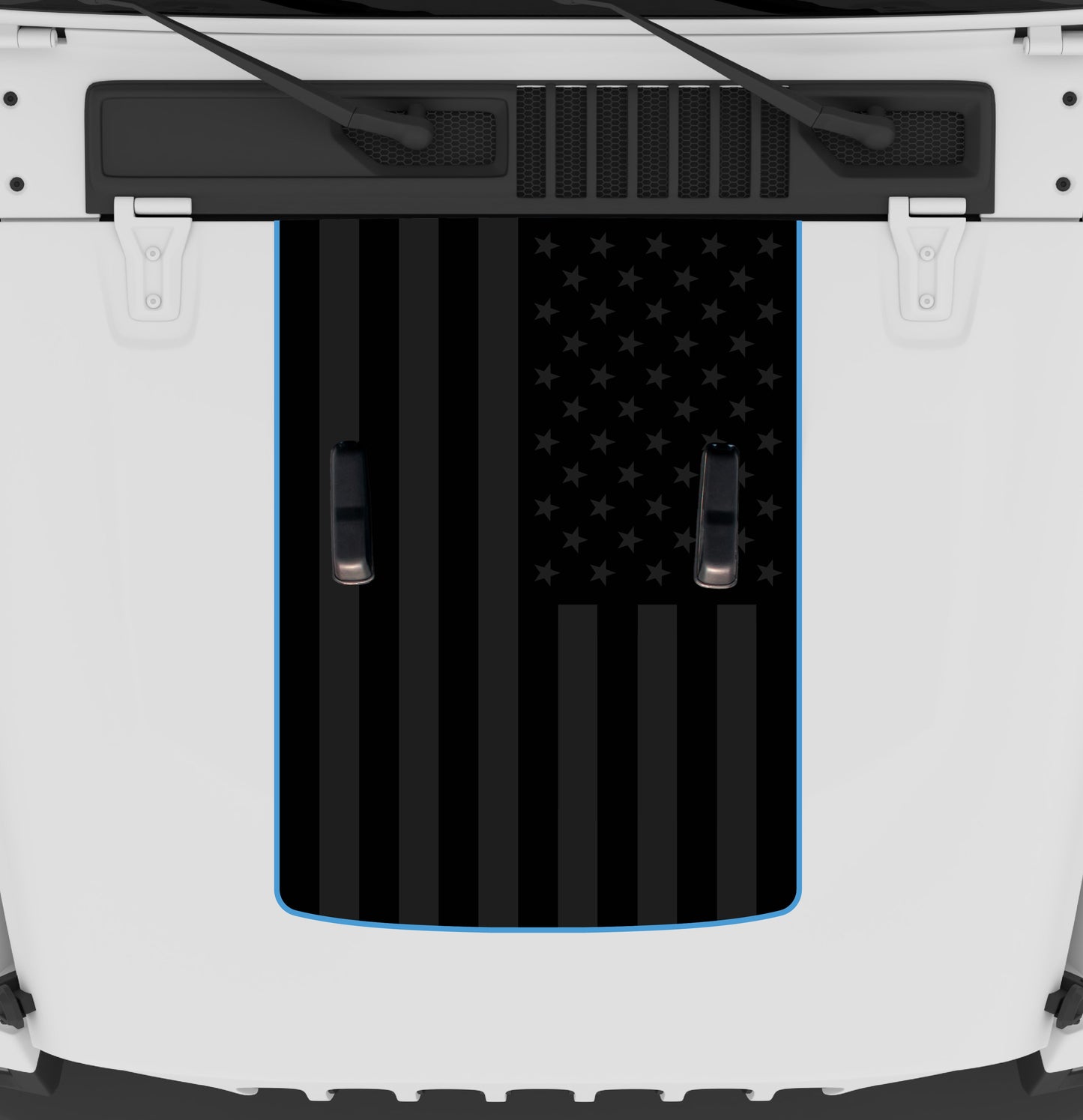 Black Flag Hood Graphic | fits Wrangler JL and Gladiator JT