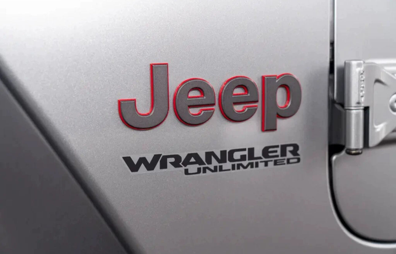 "Jeep" JL JT Fender Emblem - Chrome Delete