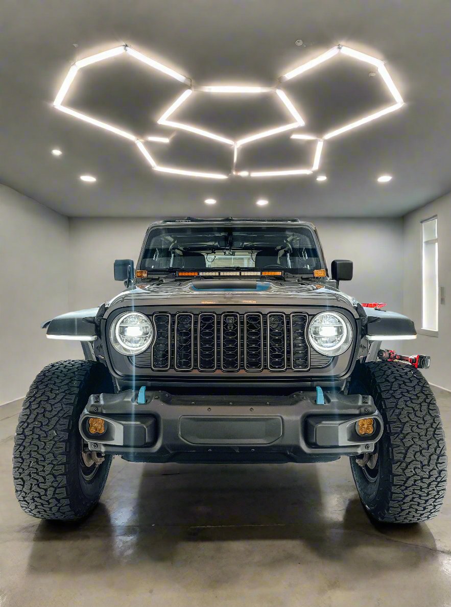 2024 Jeep JL JT Grille v3 - Matt Black