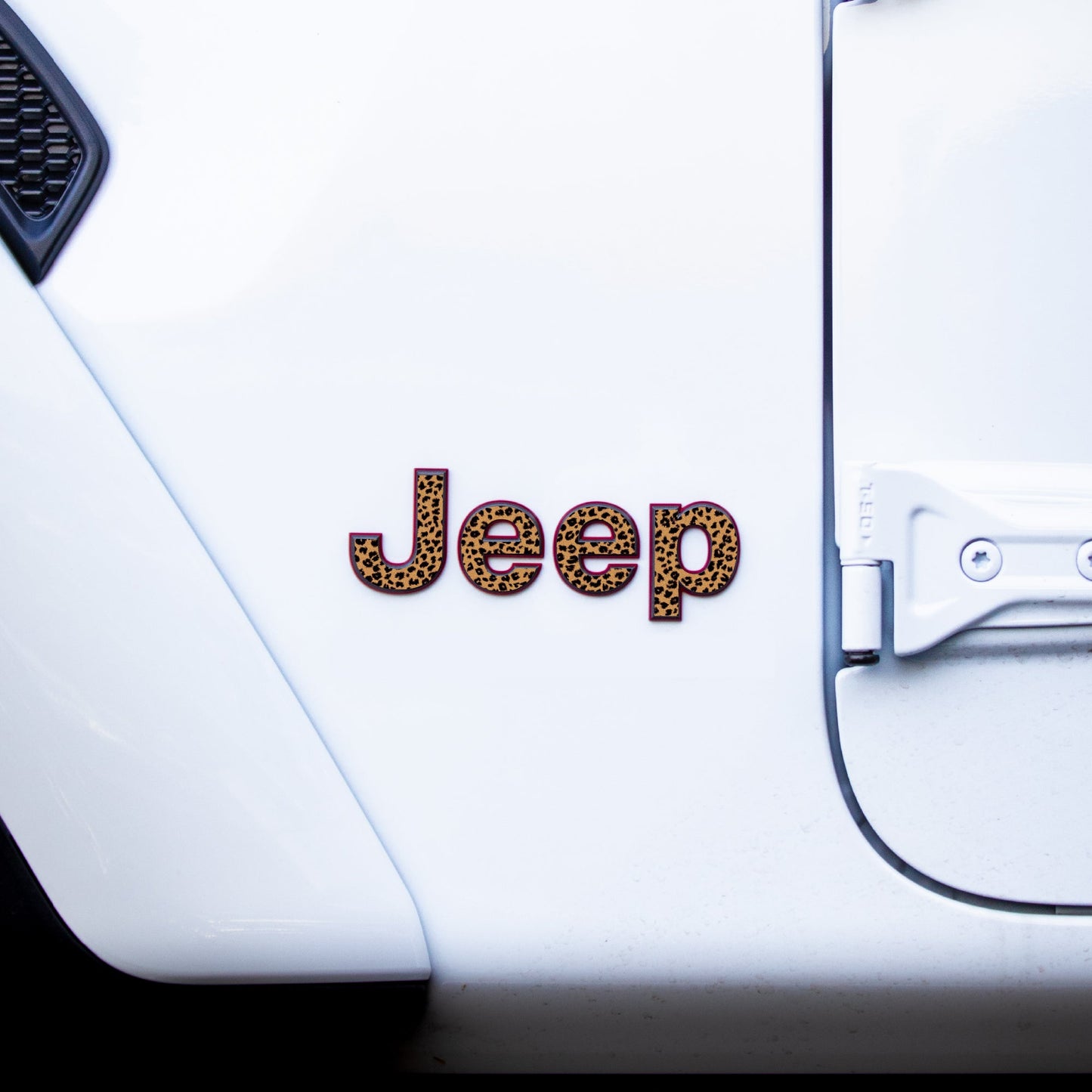Jeep Emblem Overlay Decals – Animal Print Designs | Fits Wrangler JL, JK, TJ & YJ