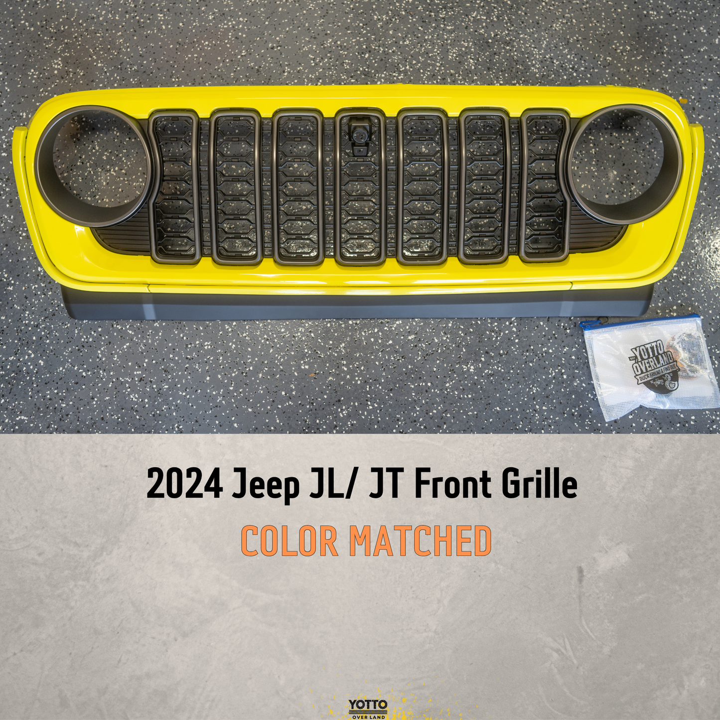 1. Jeep JL JT Grilles - OEM Color Matched for 2024 Models