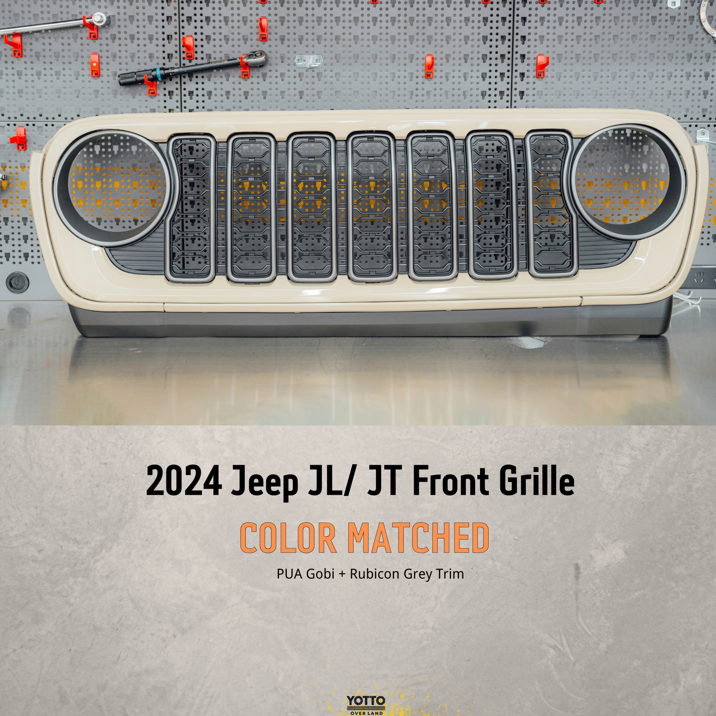 1. Jeep JL JT Grilles - OEM Color Matched for 2024 Models