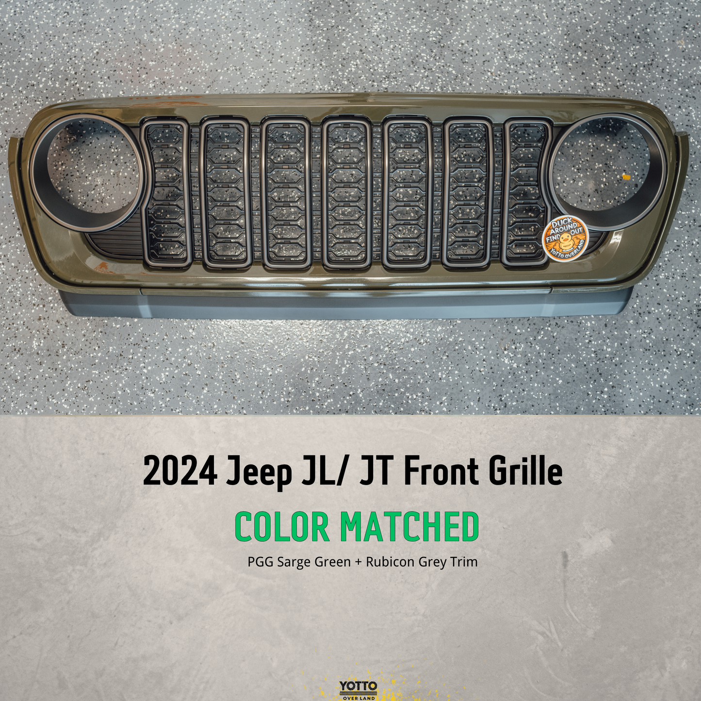 1. Jeep JL JT Grilles - OEM Color Matched for 2024 Models