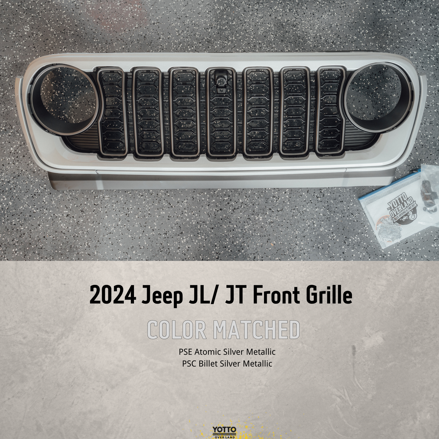 1. Jeep JL JT Grilles - OEM Color Matched for 2024 Models