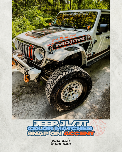Snap On Slot Cover for 24-25 Grille Wrangler JL JT Grille