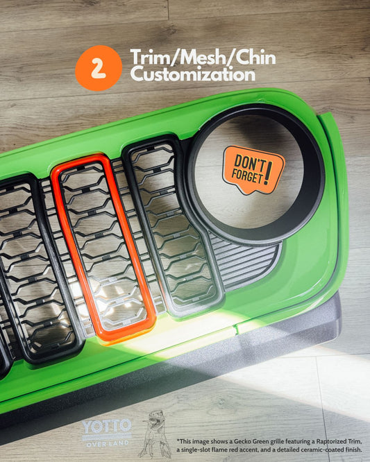 7 Slots & Chin Customization for 24 Jeep Grille