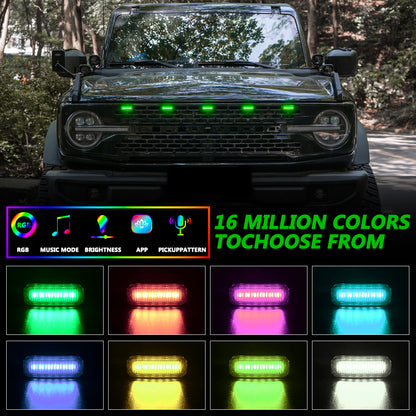 Prerunner Amber/RGB Grille Lights for Ford Bronco 21-25