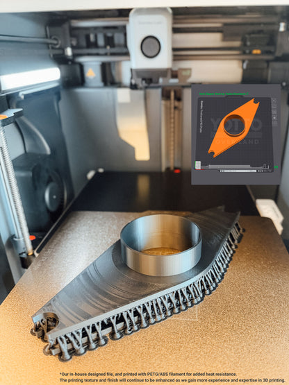 Tent Zipper Vent for Diesel Heater/AC 3" Ducting 3D Printed