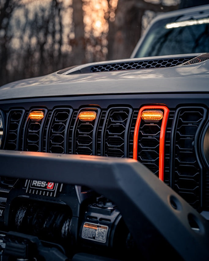 Prerunner Amber/RGB Lights for 2024 JL JT Grille