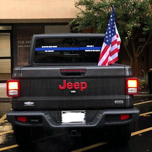 Jeep Gladiator Emblem Overlay Decal Set | Solid Colors