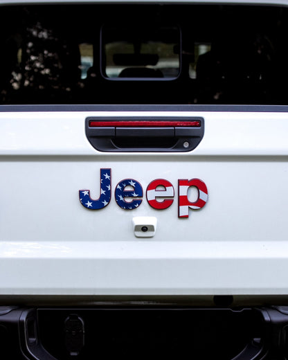 Emblem Decal set for Jeep Gladiator | American Flag