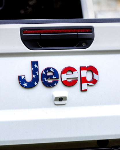 Emblem Decal set for Jeep Gladiator | American Flag