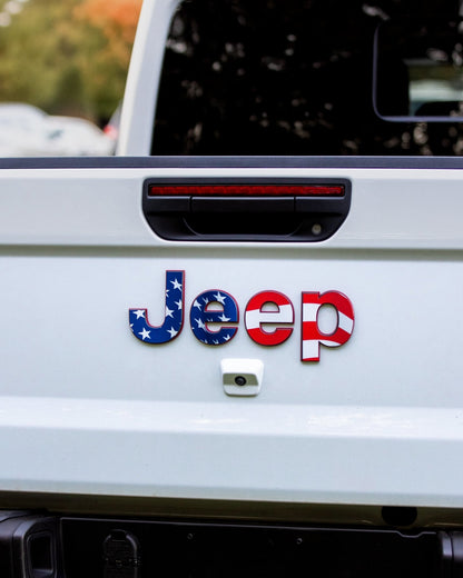 Emblem Decal set for Jeep Gladiator | American Flag