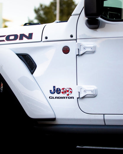 Emblem Decal set for Jeep Gladiator | American Flag
